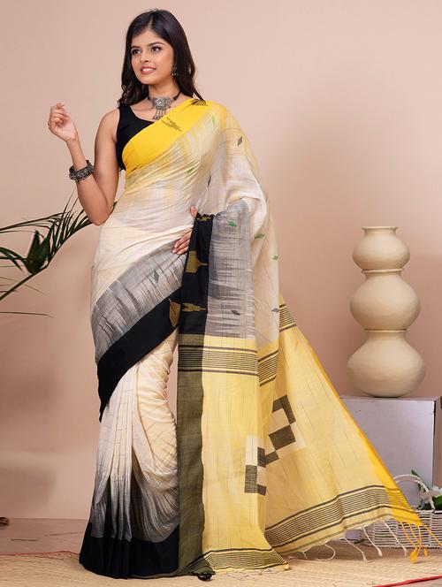 women self design handloom saree - 21537017 -  Standard Image - 0