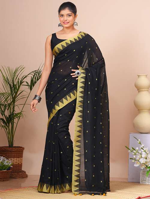 women self design handloom saree - 21537026 - Standard Image - 0