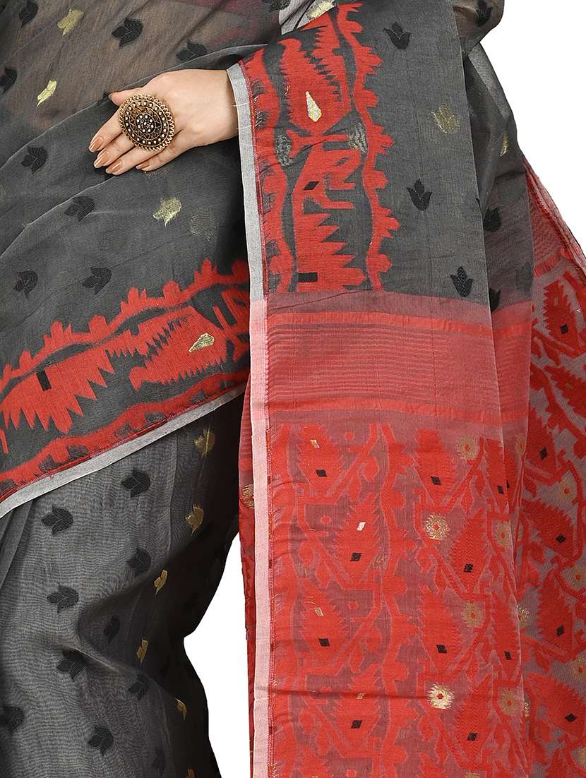 women self design jamdani saree - 21537054 -  Standard Image - 2