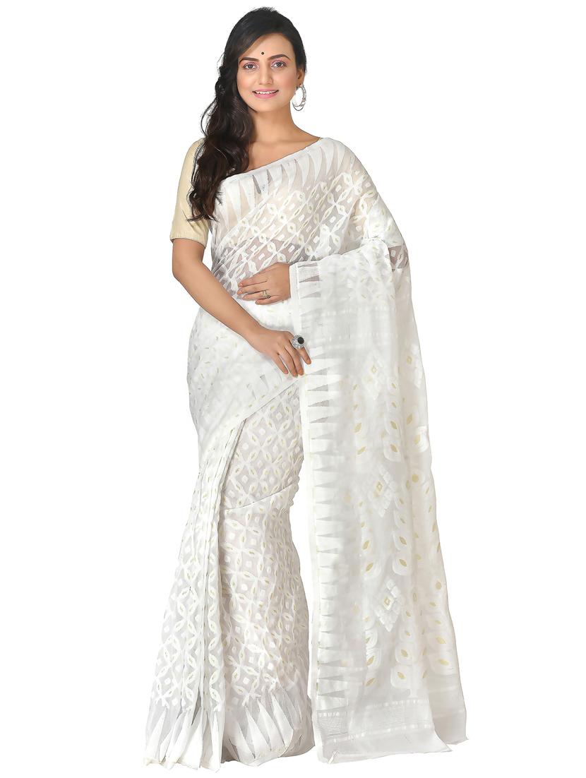 women self design jamdani saree - 21537093 - Zoom Image - 0