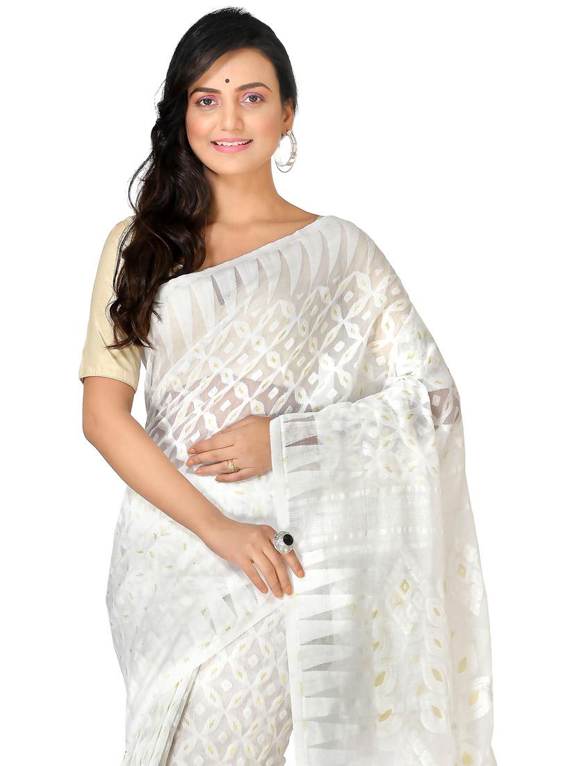 women self design jamdani saree - 21537093 - Standard Image - 2