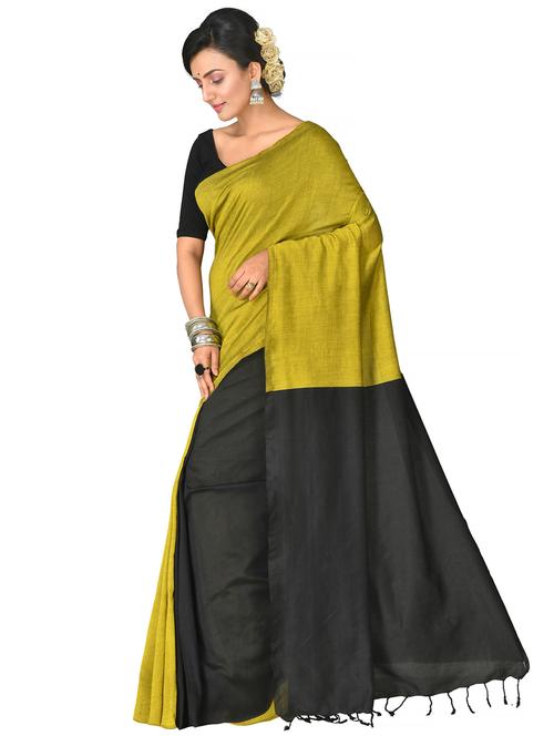 women solid half & half saree - 21537101 - Standard Image - 0