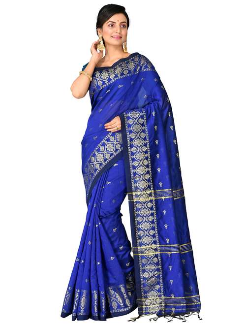 women self design chanderi saree - 21537119 -  Standard Image - 0