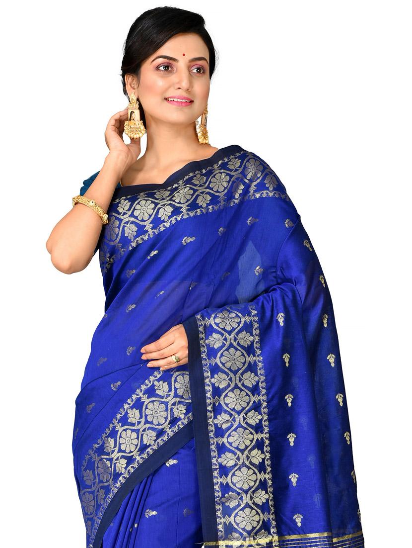 women self design chanderi saree - 21537119 - Standard Image - 2