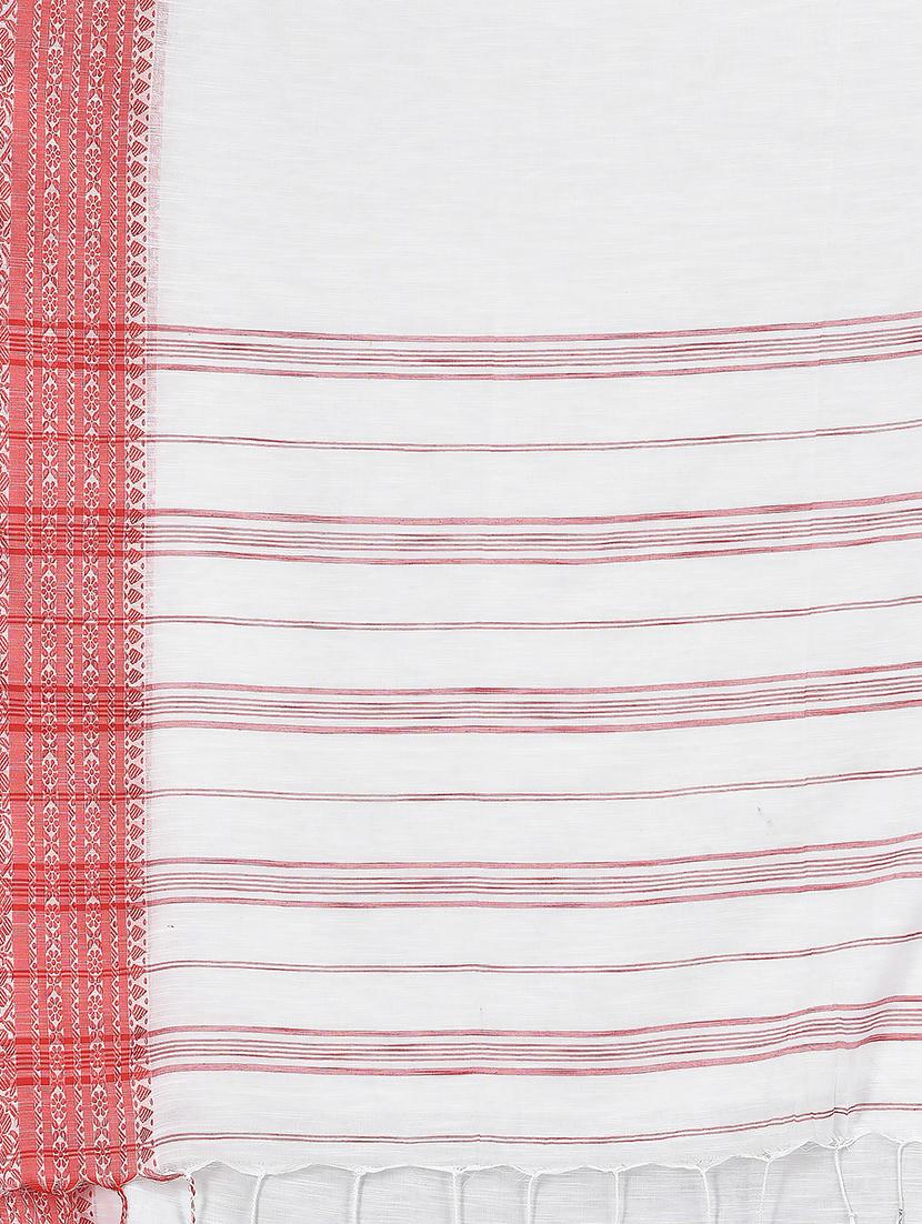 women solid handloom saree - 21537122 - Standard Image - 2
