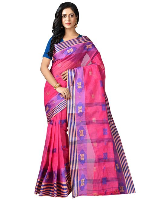 women self design tant saree - 21537140 - Standard Image - 0