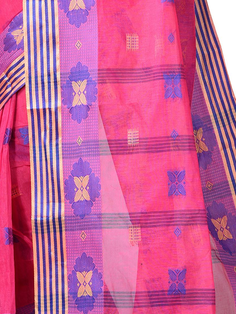 women self design tant saree - 21537140 - Standard Image - 2