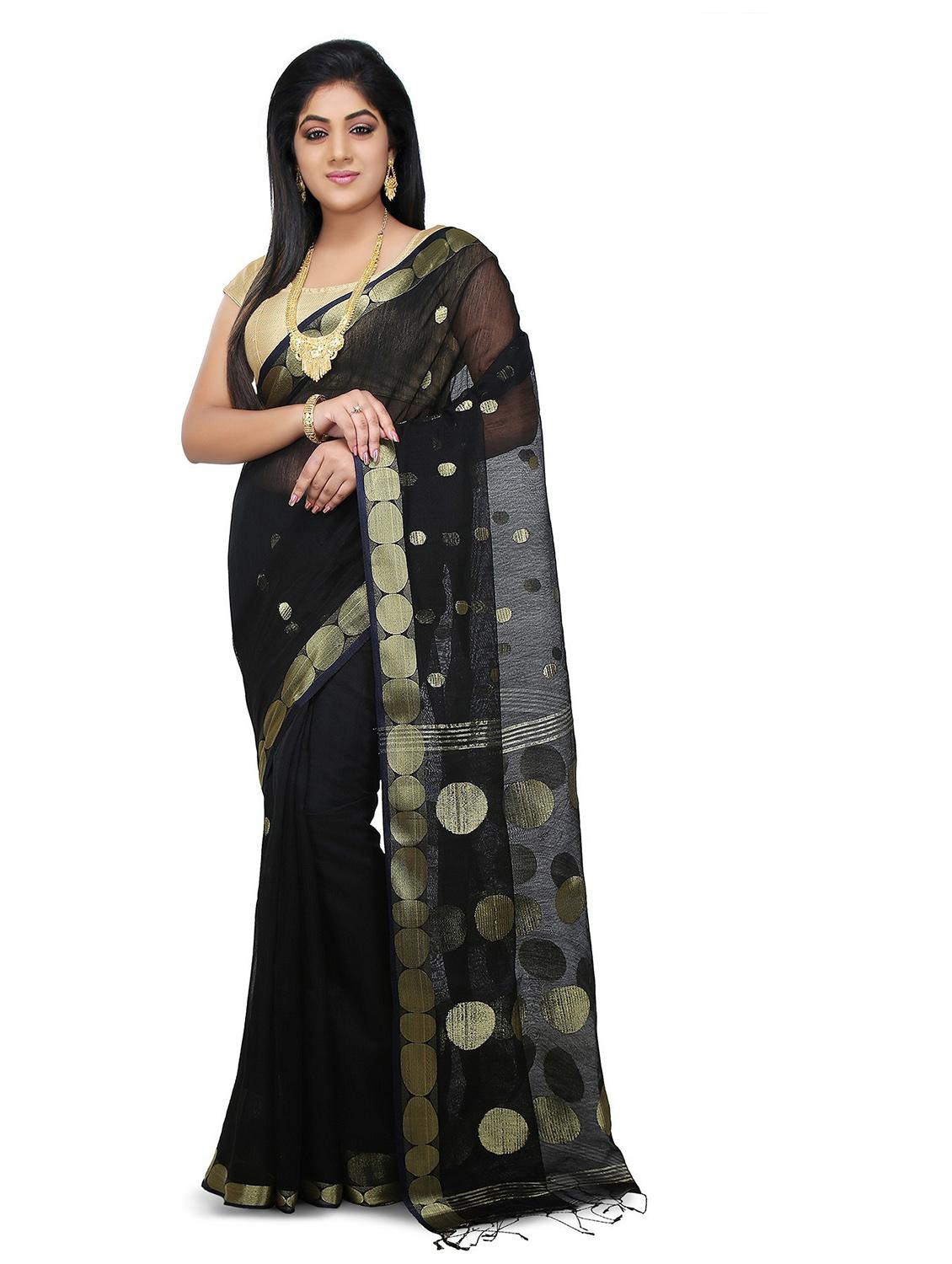 women self design tant saree - 21537235 - Zoom Image - 0