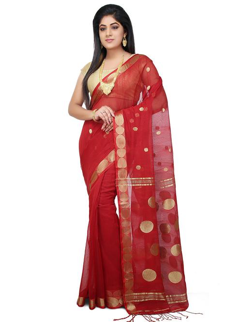 women geometric handloom saree - 21537236 - Standard Image - 0