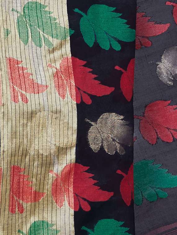 women self design tant saree - 21537279 -  Standard Image - 2