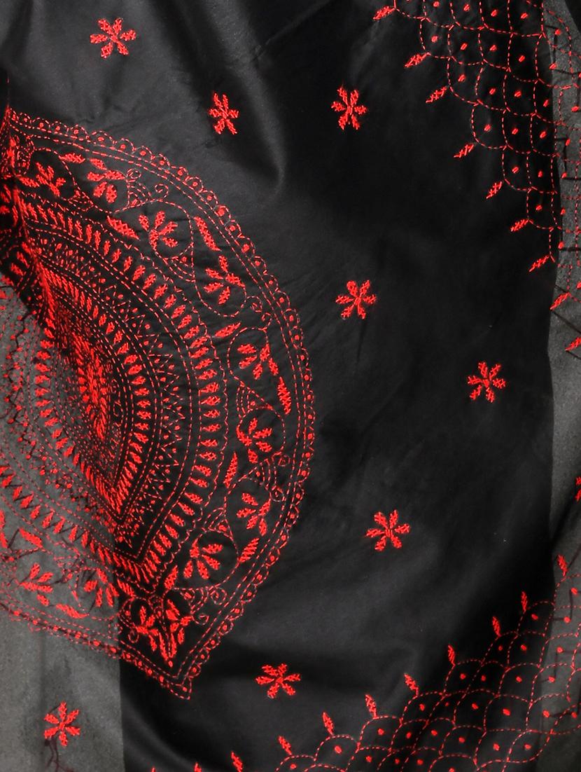 women solid with work kaantha saree - 21537343 - Standard Image - 2