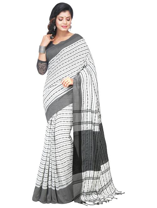 women self design handloom saree - 21537384 - Standard Image - 0
