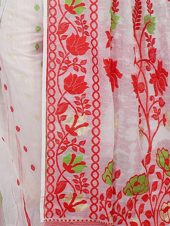 women self design jamdani saree - 21537387 - Standard Image - 2