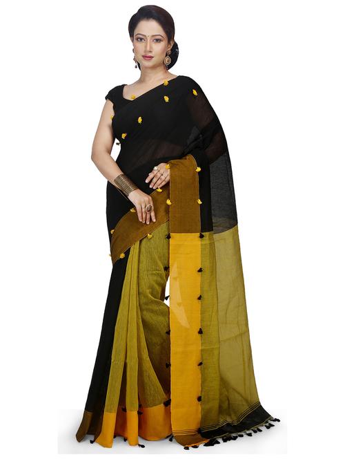 women solid half & half saree - 21537413 - Standard Image - 0