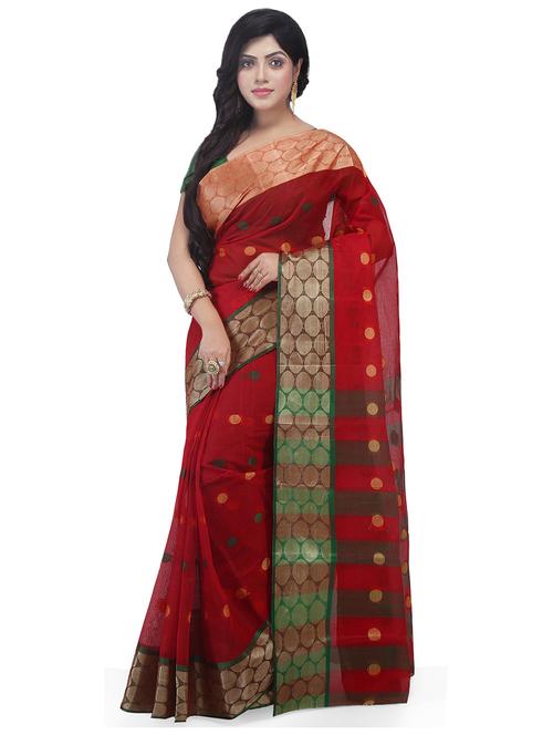 women geometric tant saree - 21537478 -  Standard Image - 0