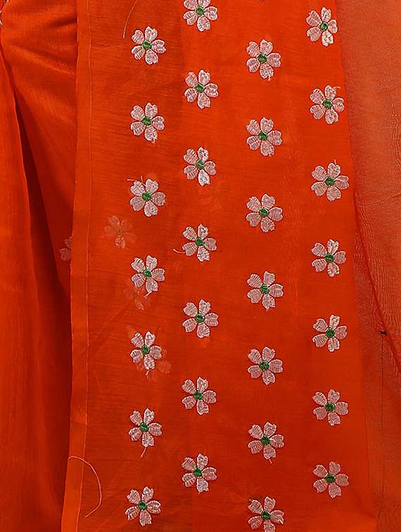 women floral embroidered saree - 21537479 -  Standard Image - 2