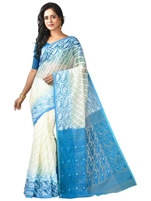 women self design jamdani saree - 21537488 -  Standard Image - 0
