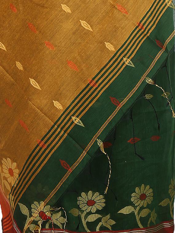 women green handloom saree - 21537496 - Standard Image - 2