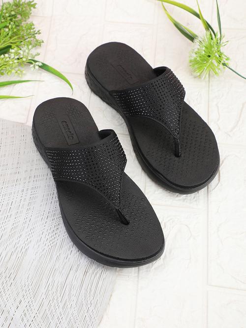 women toe separator embellished slippers - 21537540 -  Standard Image - 0