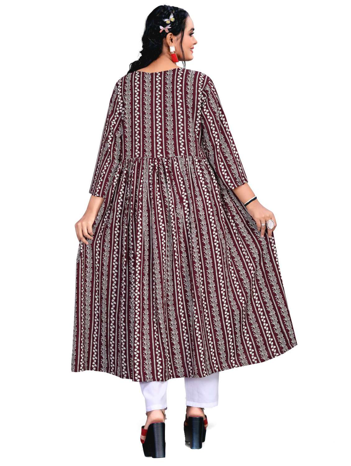 women printed a-line kurta - 21537653 -  Standard Image - 2