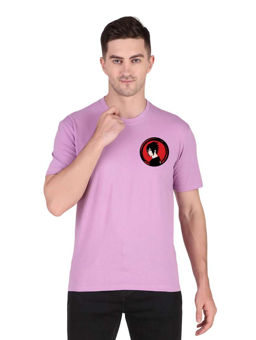 men front & back print round neck t-shirt - 21537747 -  Zoom Image - 0