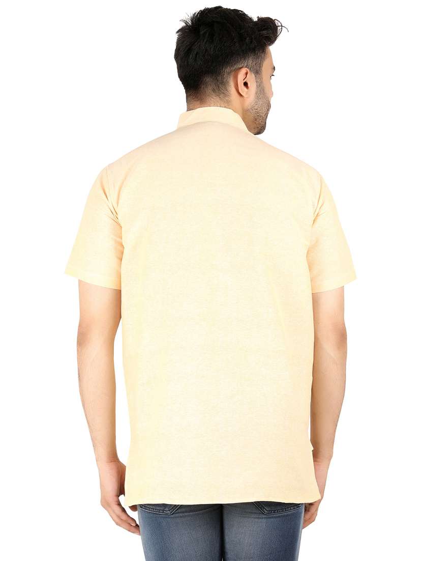 men solid mandarin neck short kurta  - 21537795 -  Standard Image - 2