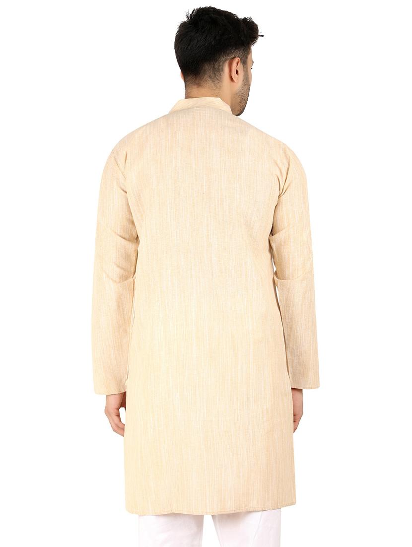 men self design mandarin neck long kurta - 21537867 - Standard Image - 2