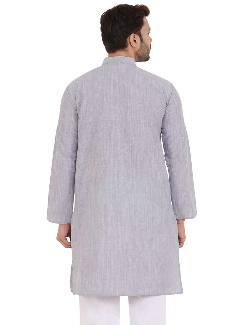 men self design mandarin neck long kurta  - 21537868 -  Standard Image - 2