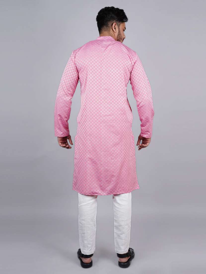 Men Self Design Long Sleeves Kurta - 21537926 -  Standard Image - 2