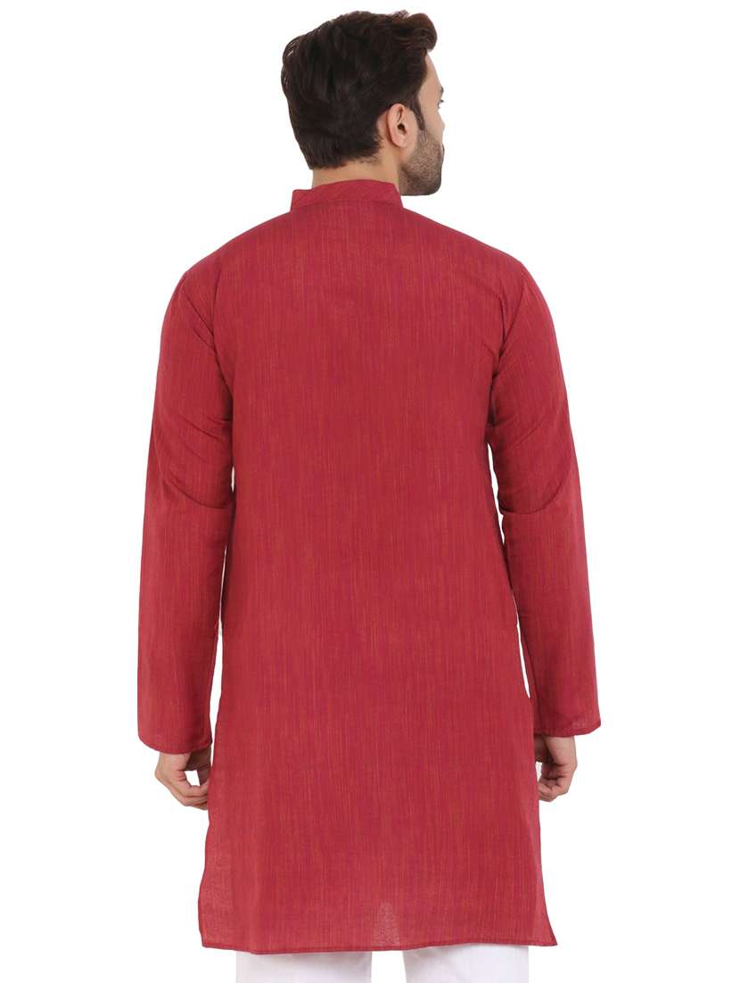 men self design mandarin neck long kurta - 21537948 -  Standard Image - 2
