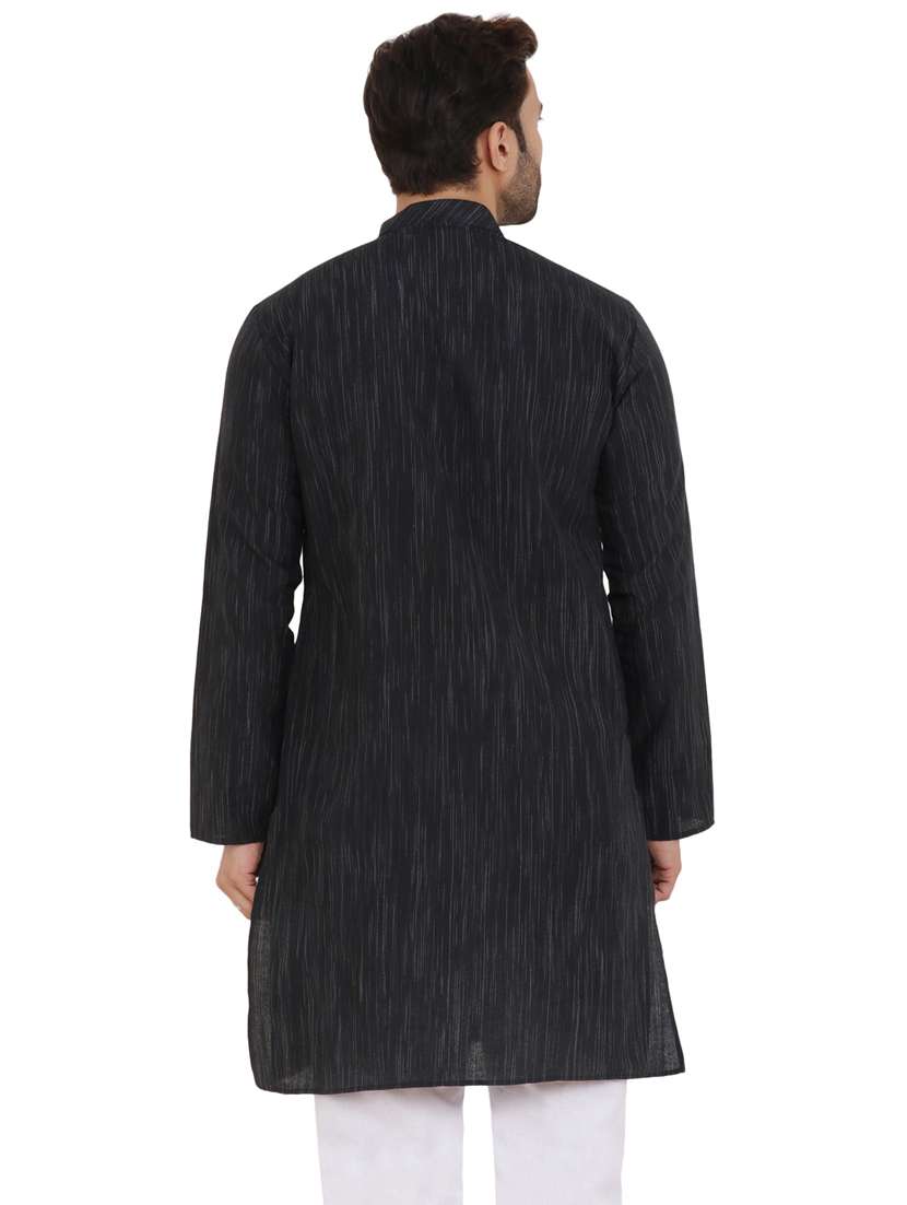 men self design mandarin neck long kurta - 21537950 -  Standard Image - 2