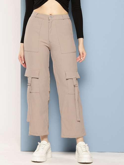 women solids high rise cargo - 21538561 -  Standard Image - 0