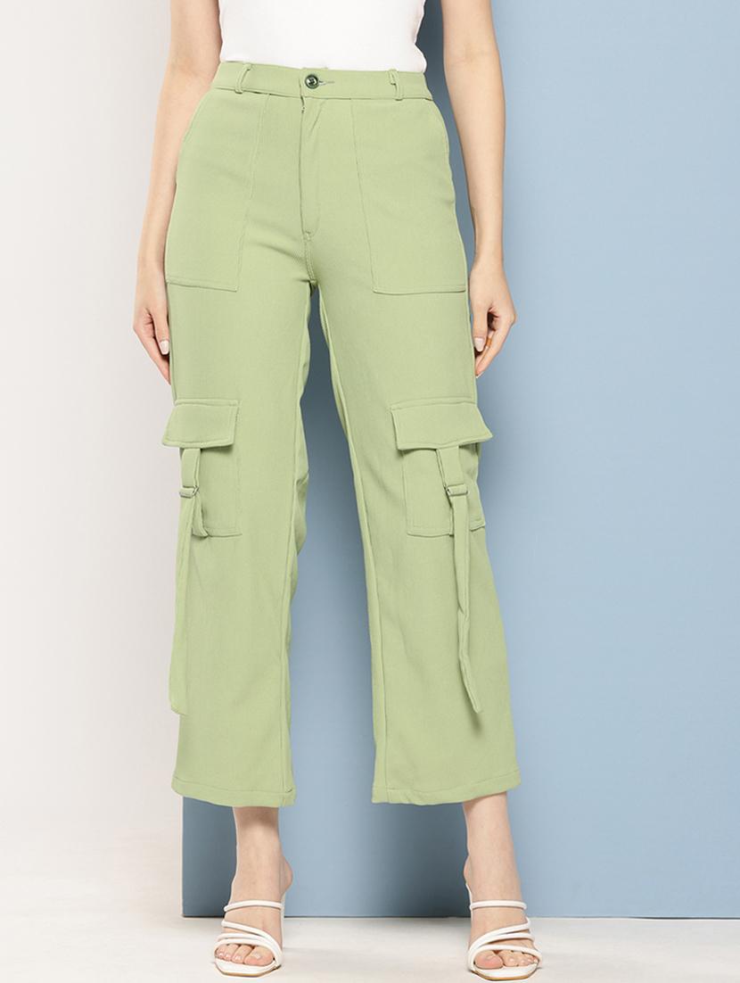 women solids high rise cargo