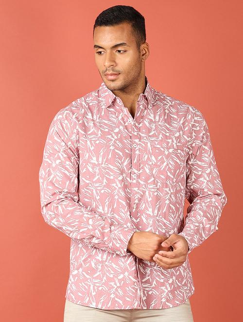 men printed long sleeve casual shirt - 21538591 - Standard Image - 0