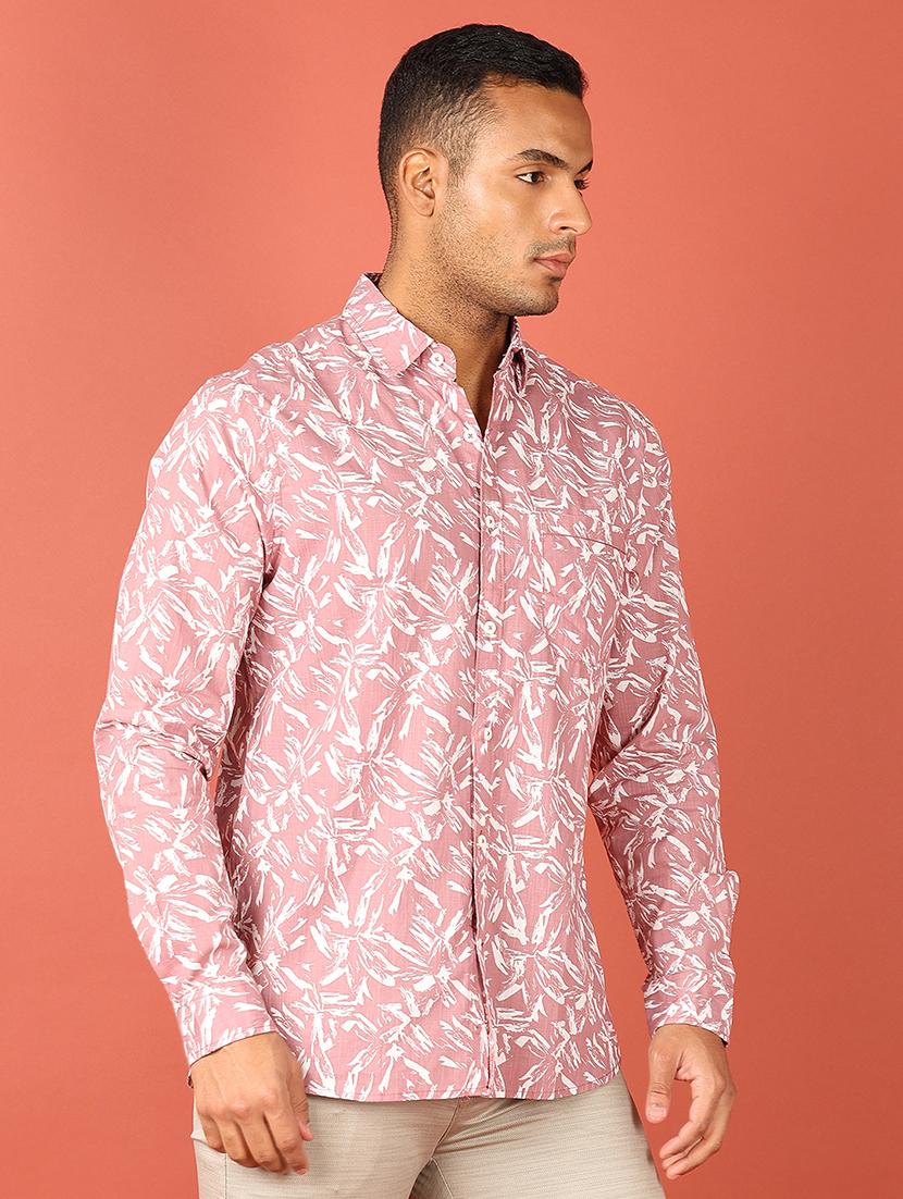 men printed long sleeve casual shirt - 21538591 - Standard Image - 2