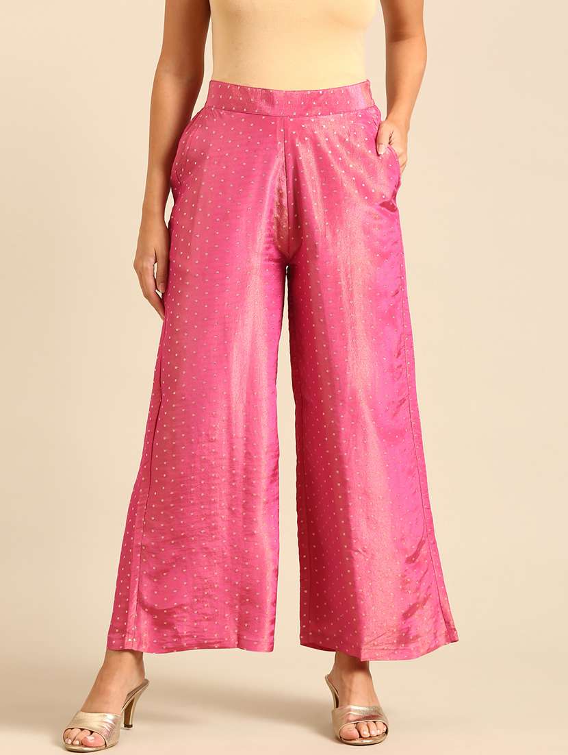 women self designed high rise flared palazoo