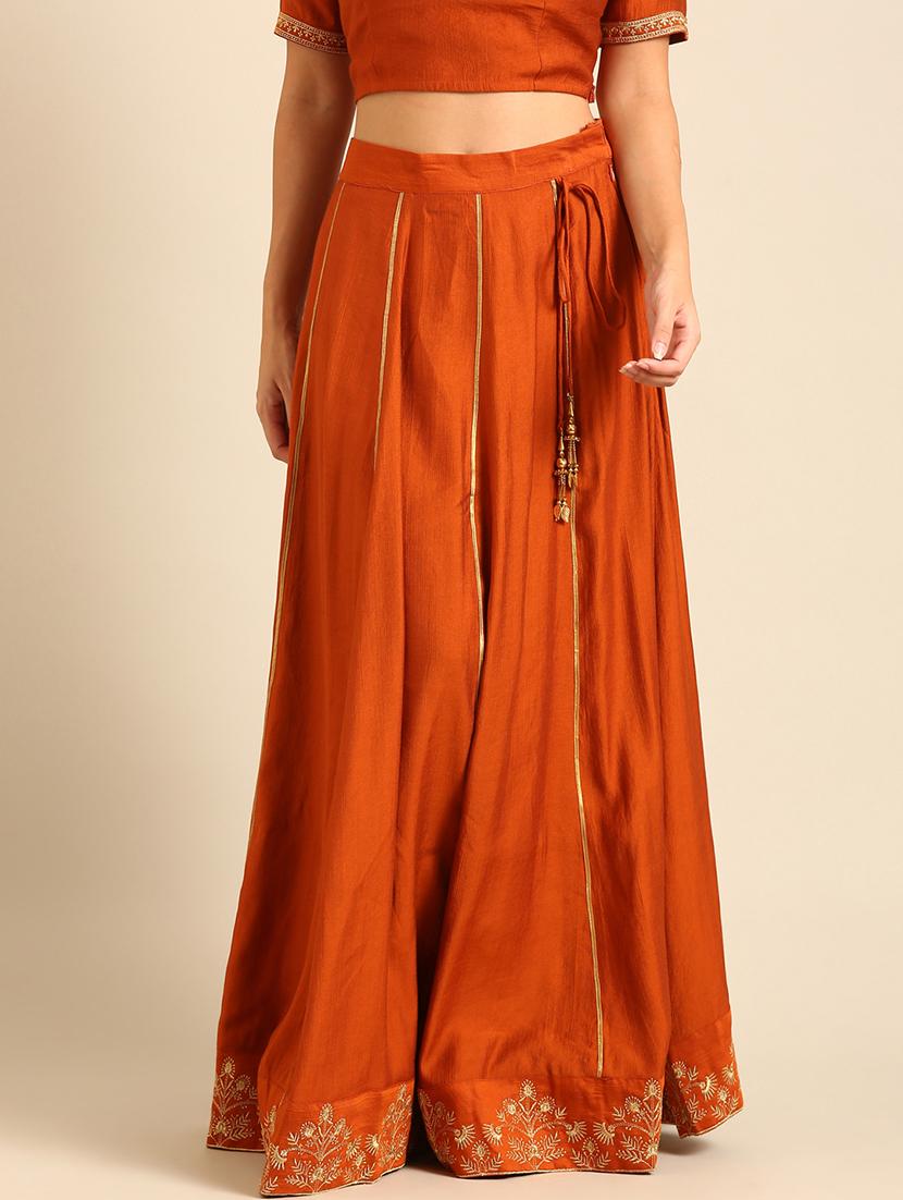 women embroidered flared skirt - 21539114 -  Zoom Image - 0