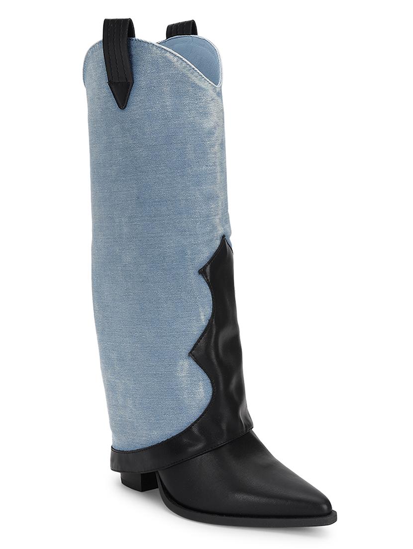 women solid knee length boots - 21539172 -  Zoom Image - 0