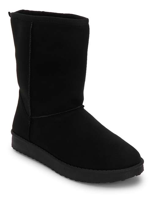 women solid ankle length boots - 21539177 - Standard Image - 0