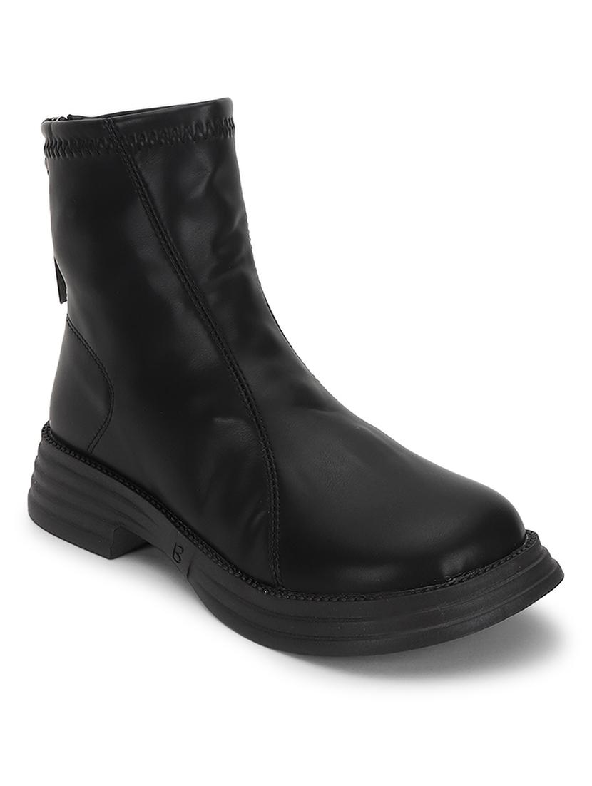 women solid ankle length boots - 21539185 -  Zoom Image - 0