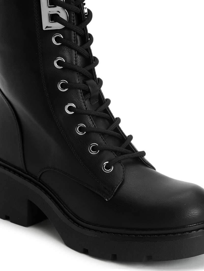 women solid ankle length boots - 21539187 -  Standard Image - 7