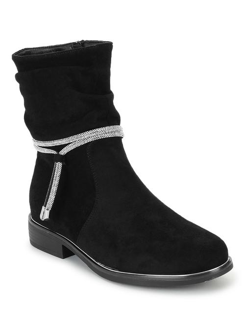 women solid ankle length boots - 21539189 -  Standard Image - 0