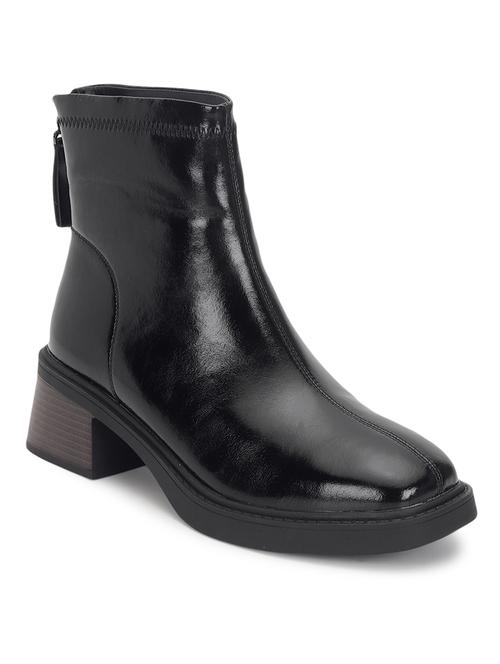 women solid ankle length boots - 21539193 - Standard Image - 0