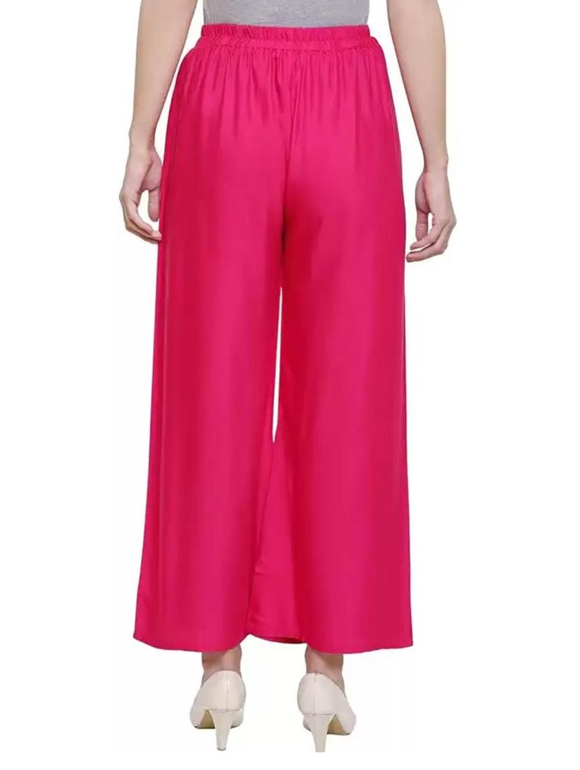 women pack of 2 solid palazzo - 21539458 - Standard Image - 2