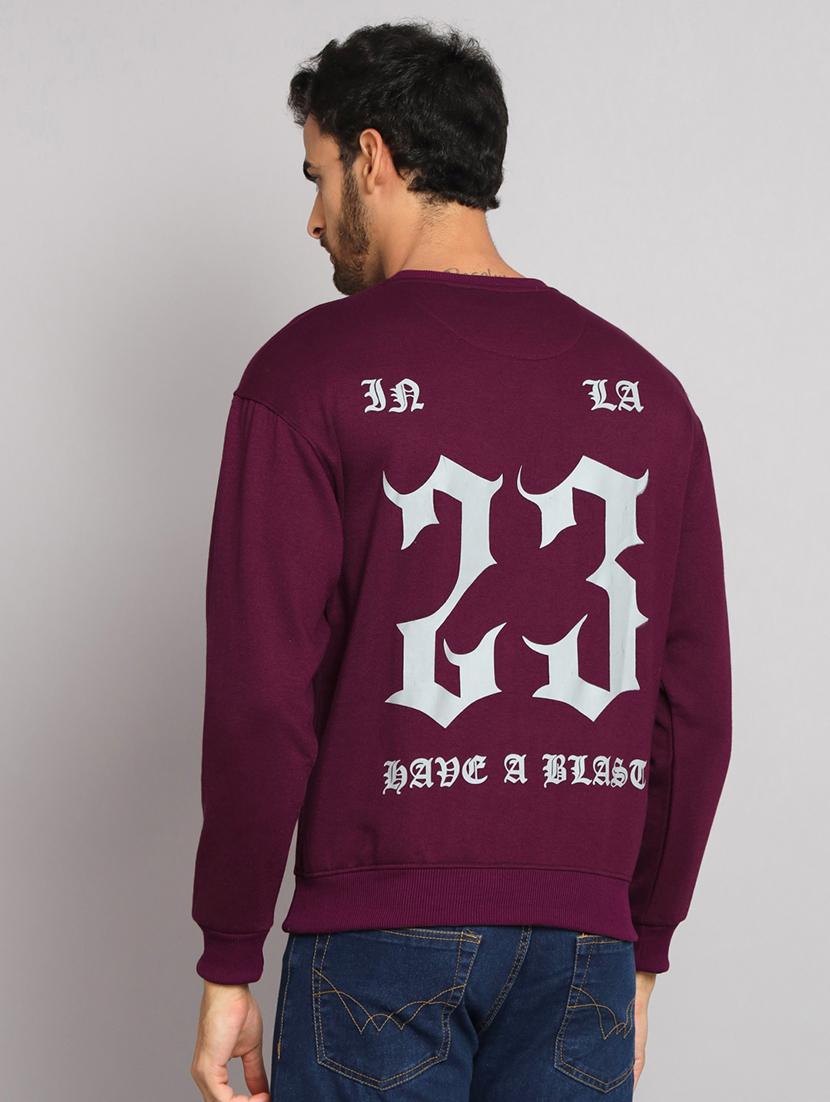 men long sleeves front & back print sweatshirt - 21539522 - Standard Image - 2