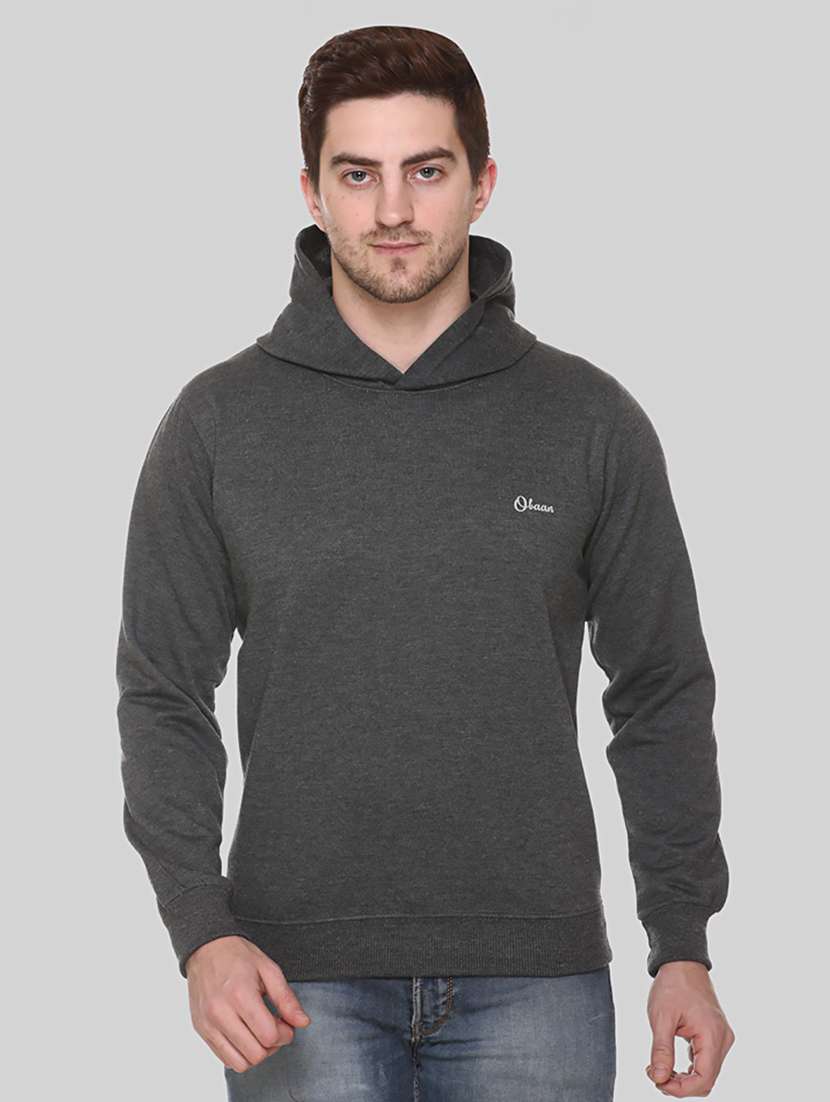 men long sleeves plain sweatshirt