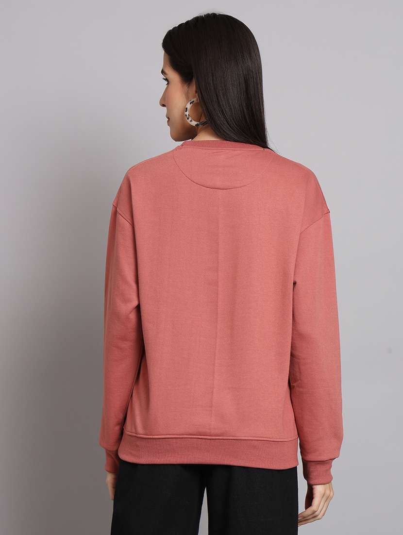 women printed long sleeve sweatshirt - 21539866 - Standard Image - 2