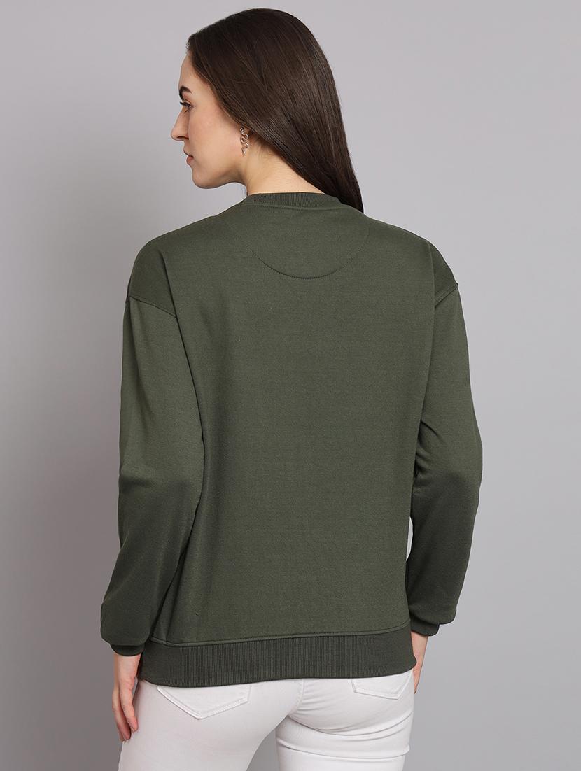 women long sleeves tapered sweatshirt - 21539896 - Standard Image - 2