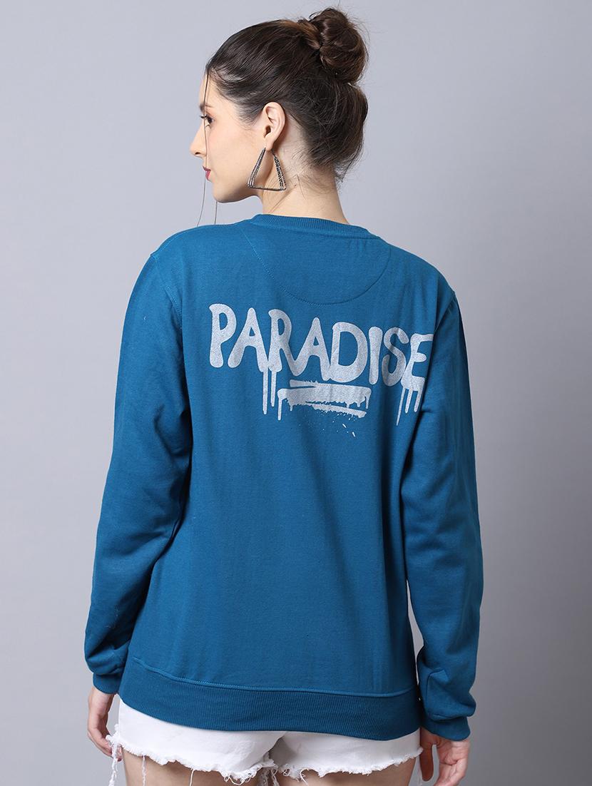women long sleeves front & back print sweatshirt - 21539913 - Standard Image - 2