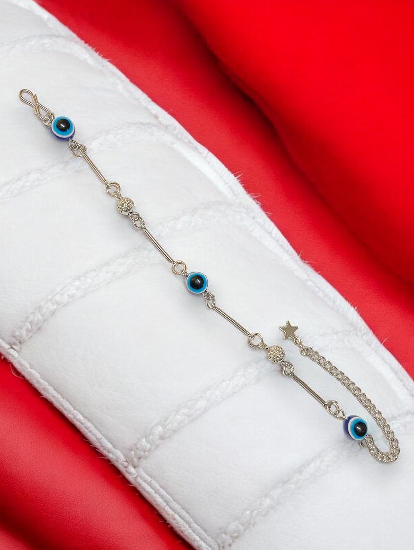women silver evil eye beaded bracelet - 21541630 - Standard Image - 2